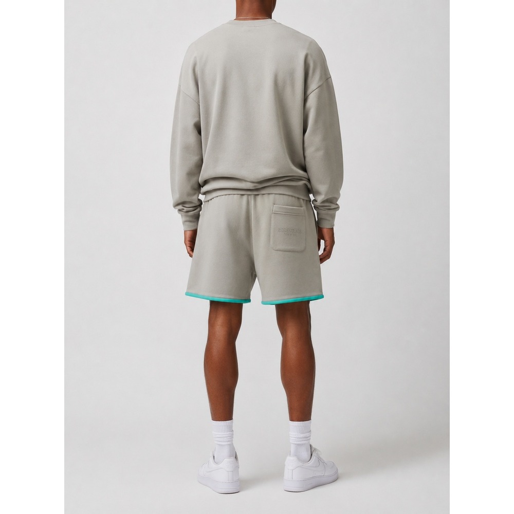 Fear of God Essentials Seal Sweat Shorts Size Large Logo Fleece NWT - Picture 4 of 4